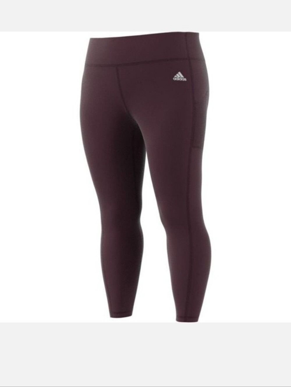 Adidas Womens Plus NWT 3X  Athletic Training Tights in Shadow‎ Maroon